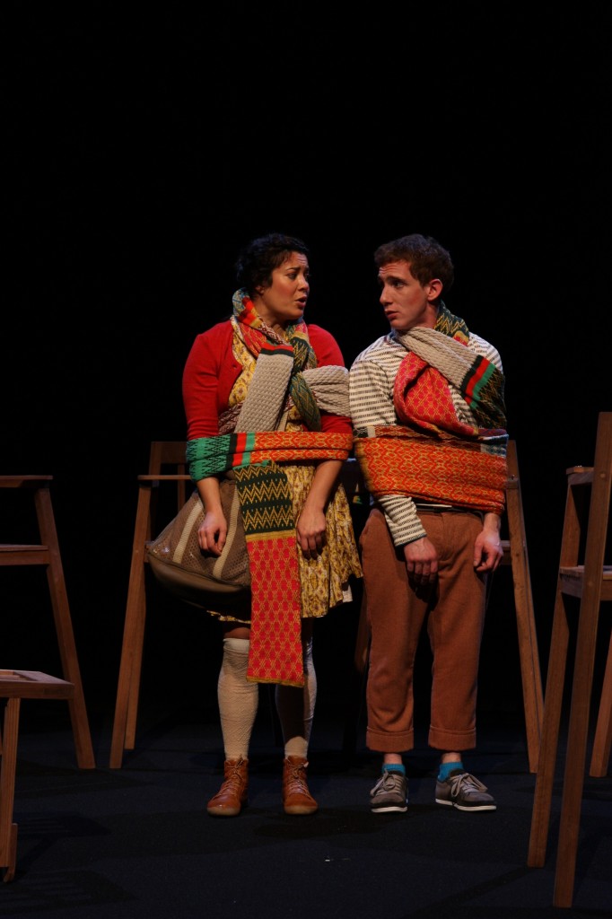 Gretel et Hansel, mise en scène Gervais Gaudreault, Le Carrousel, 2013. Catherine Dajcman, Jean-Philip Debien. Photo: F.-X. Gaudreault